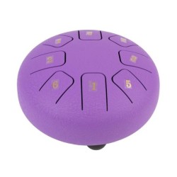 TONGUE DRUM HAYMAN DE 6” DO MAYOR 8 NOTAS MORADO