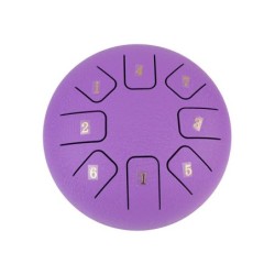 TONGUE DRUM HAYMAN DE 6” DO MAYOR 8 NOTAS MORADO