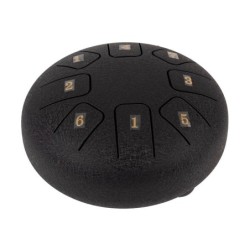 TONGUE DRUM HAYMAN DE 6” DO MAYOR 8 NOTAS NEGRO