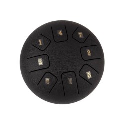 TONGUE DRUM HAYMAN DE 6” DO MAYOR 8 NOTAS NEGRO
