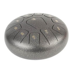 TONGUE DRUM HAYMAN DE 10” DO MAYOR 11 NOTAS GRIS
