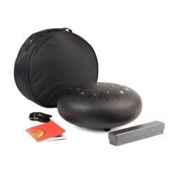 TONGUE DRUM HAYMAN DE 12” DO MAYOR 13 NOTAS NEGRO