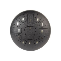 TONGUE DRUM HAYMAN DE 12” DO MAYOR 13 NOTAS NEGRO
