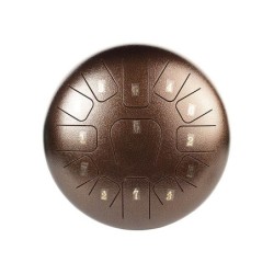 TONGUE DRUM HAYMAN DE 12” DO MAYOR 13 NOTAS MARRÓN