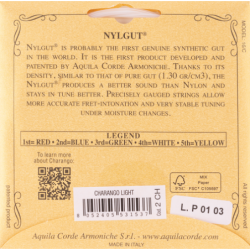 JUEGO DE CUERDAS AQUILA PARA CHARANGO 2CH TENSIÓN LIGERA | MÚSICA BILBAO