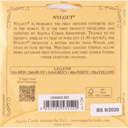 JUEGO DE CUERDAS AQUILA PARA CHARANGO 1CH TENSIÓN MEDIA | MÚSICA BILBAO