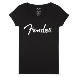 Camiseta mujer Fender negro M | MÚSICA BILBAO
