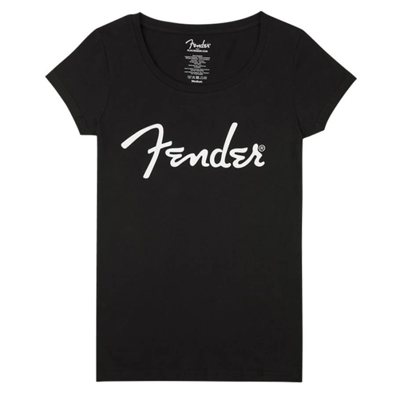 Camiseta mujer Fender negro M | MÚSICA BILBAO