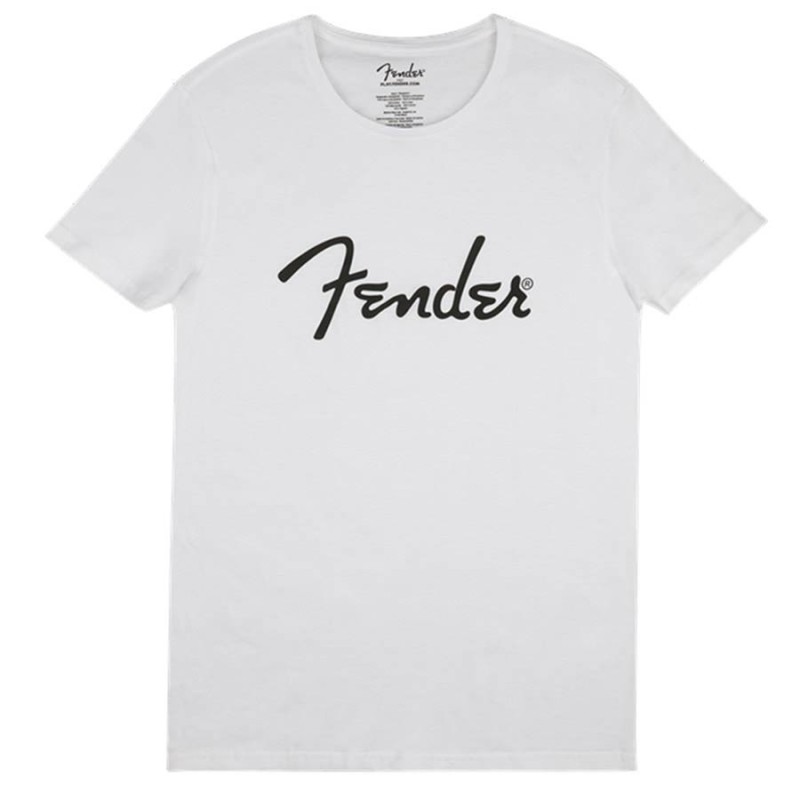 Camiseta Fender hombre blanca S | MÚSICA BILBAO