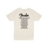Camiseta gira mundial Fender vintage blanca M | MÚSICA BILBAO