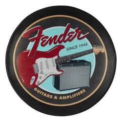 Taburete Fender Guitars & Amps pick negro 30pg | MÚSICA BILBAO