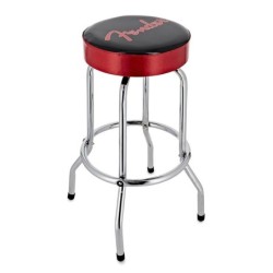 Taburete bar Fender negro/rojo 30pg | Música Bilbao