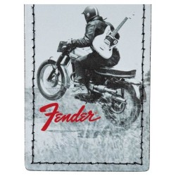 Etiqueta equipaje biker vintage Fender | MÚSICA BILBAO