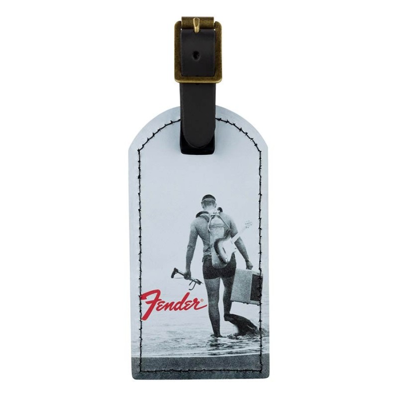 Etiqueta equipaje buzo vintage Fender | MÚSICA BILBAO