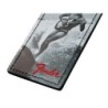 Etiqueta equipaje surfer vintage Fender negro | MÚSICA BILBAO