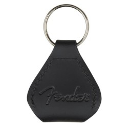 Llavero porta púas Fender cuero negro | MÚSICA BILBAO