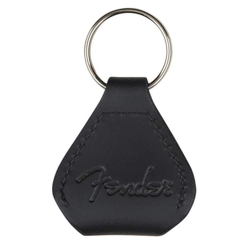 Llavero porta púas Fender cuero negro | MÚSICA BILBAO