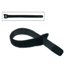 BRIDAS DE VELCRO BOSTON NEGRAS 10x150mm 12 uds | Música Bilbao