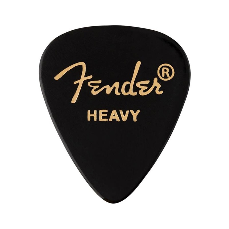 Púas Fender premium 351 heavy black 12ud | MÚSICA BILBAO