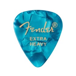 Púas Fender premium 351 ext.heavy turquoise 12ud | Música Bilbao