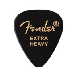 Púas Fender premium 351 extra heavy black 12ud | Música Bilbao