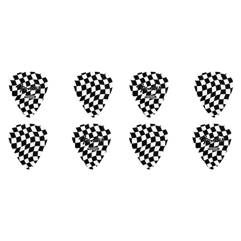Púas Fender 351 ajedrez 8ud | MÚSICA BILBAO