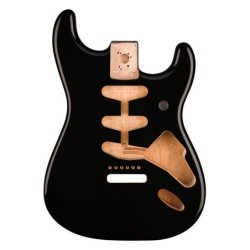 Cuerpo Stratocaster Fender aliso negro | MÚSICA BILBAO