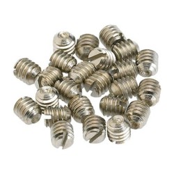 Tornillos fijación perilla Fender níquel 24ud | Música Bilbao