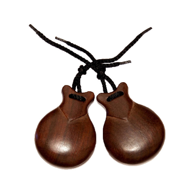 CASTAÑUELAS JALE DE IMITACIÓN BUBINGA NATURAL DEL N  6