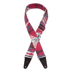 Correa Fender 50mmWeighLess red aztec | Música Bilbao