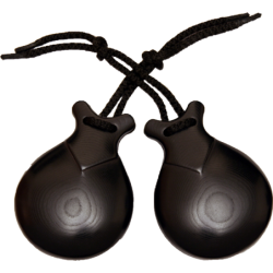 CASTAÑUELAS JALE DE TELA NEGRA DEL N  7