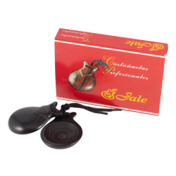 CASTAÑUELAS JALE FIBRA NEGRA VETA ROJA N 6