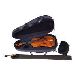 Estuche viola Leonardo ajust. madera negro/azul