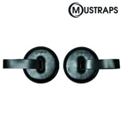 CORREA MUSTRAPS PARA PLATOS DE PIEL DE CIERVO NEGRA