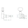 machine heads for guitar, die cast, 6x left, low g
