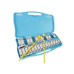 glockenspiel, 25 notes, G-G, in plastic case, with
