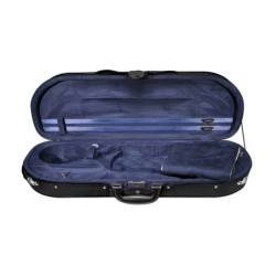 Estuche violín 4/4 Leonardo forma D 2 negro