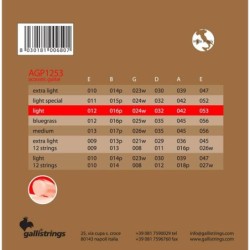 string set acoustic, phosphor bronze wound, light,