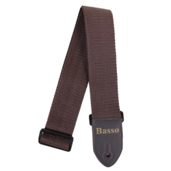 CORREA BASSO PARA GUITARRA Y BAJO MARRÓN 5cm