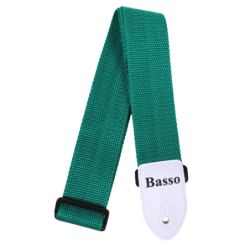 CORREA BASSO PARA GUITARRA Y BAJO VERDE 5cm