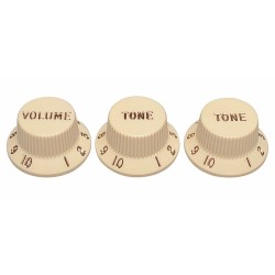 Perillas strat. Fender CTS 1V+2T envejecido | MÚSICA BILBAO