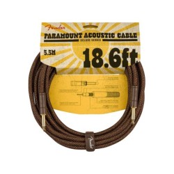 Cable jack/jack Paramount Fender 5.5m marrón | MÚSICA BILBAO