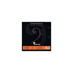 3/4 scale double bass set, synthetic core and chro