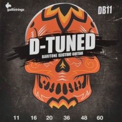 string set electric baritone, drop tuning, nickel