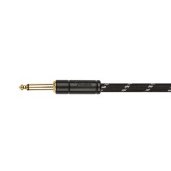 Cable jack/jack Fender rizado black tweed | MÚSICA BILBAO