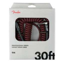 Cable jack/jack Fender rizado red tweed | MÚSICA BILBAO