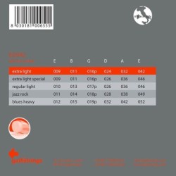 string set electric, coated nickel round wound, ex