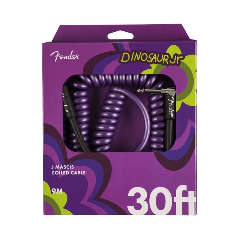 Cable Fender rizado Jack/jack acodado morado 9m | MÚSICA BILBAO