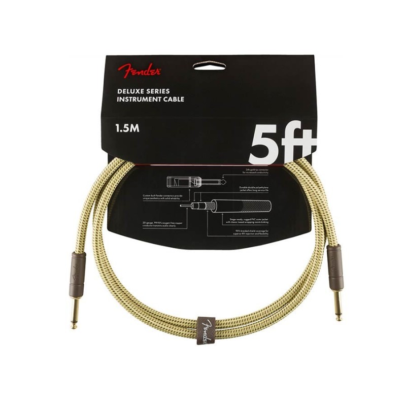 Cable jack/jack Fender 1.5m tweed | MÚSICA BILBAO