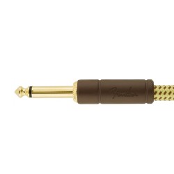 CABLE FENDER JACK ACODADO TWEED NEGRO 3M | MÚSICA BILBAO
